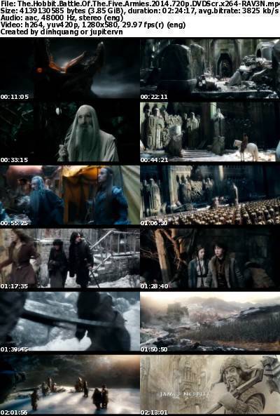 The Hobbit The Battle of the Five Armies (2014) 720p DVDScr x264-RAV3N The Hobbit The Battle of the Five Armies (2014) 720p DVDScr x264-RAV3N