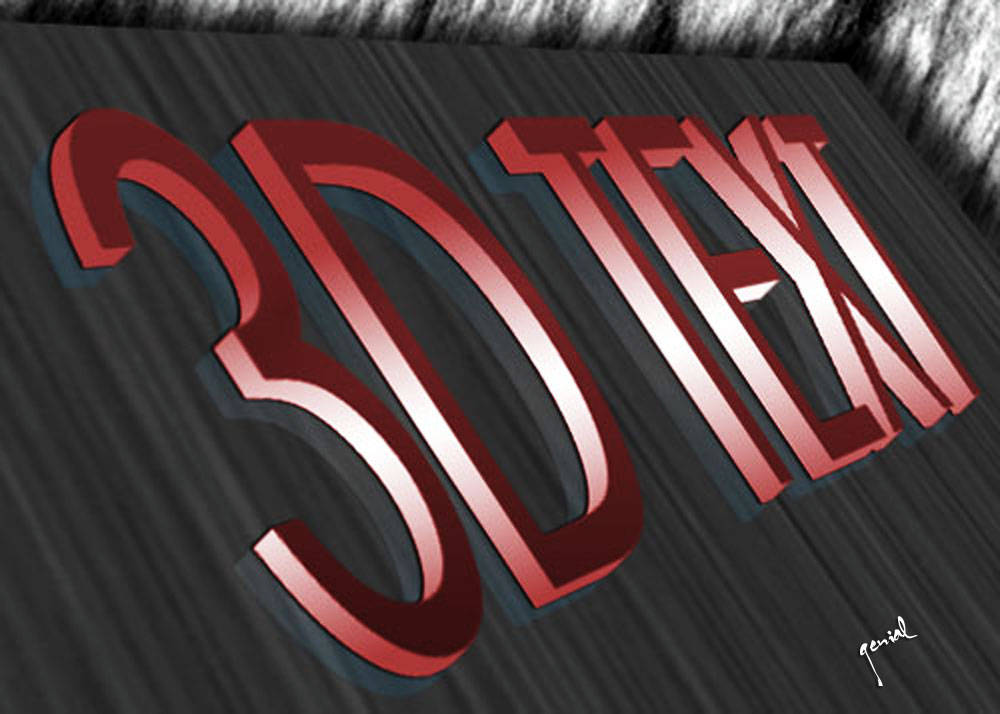 3D Text Effect with Adobe Illustrator CS3