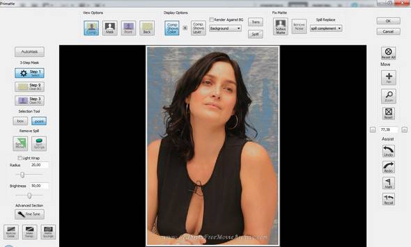 Chromakey photo extraction