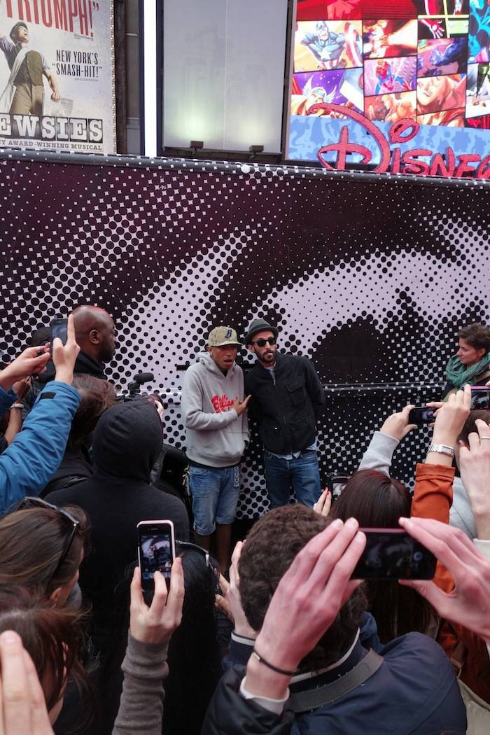 JR’s ‘Inside Out’ Project On Time Square WIth Pharrell