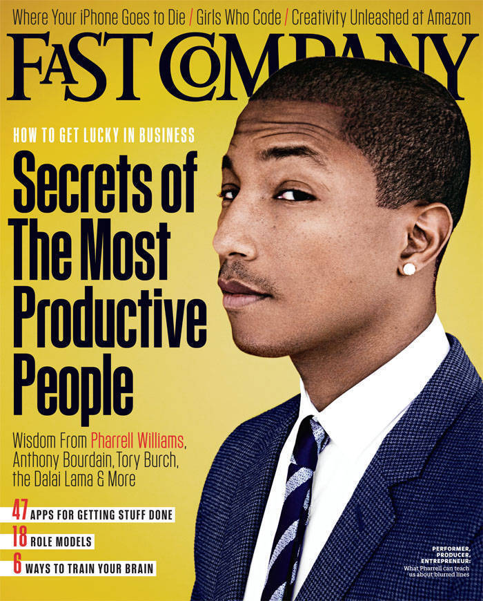 Pharrell Is On The Cover Of Fastcompany Magazine, Get Busy Article