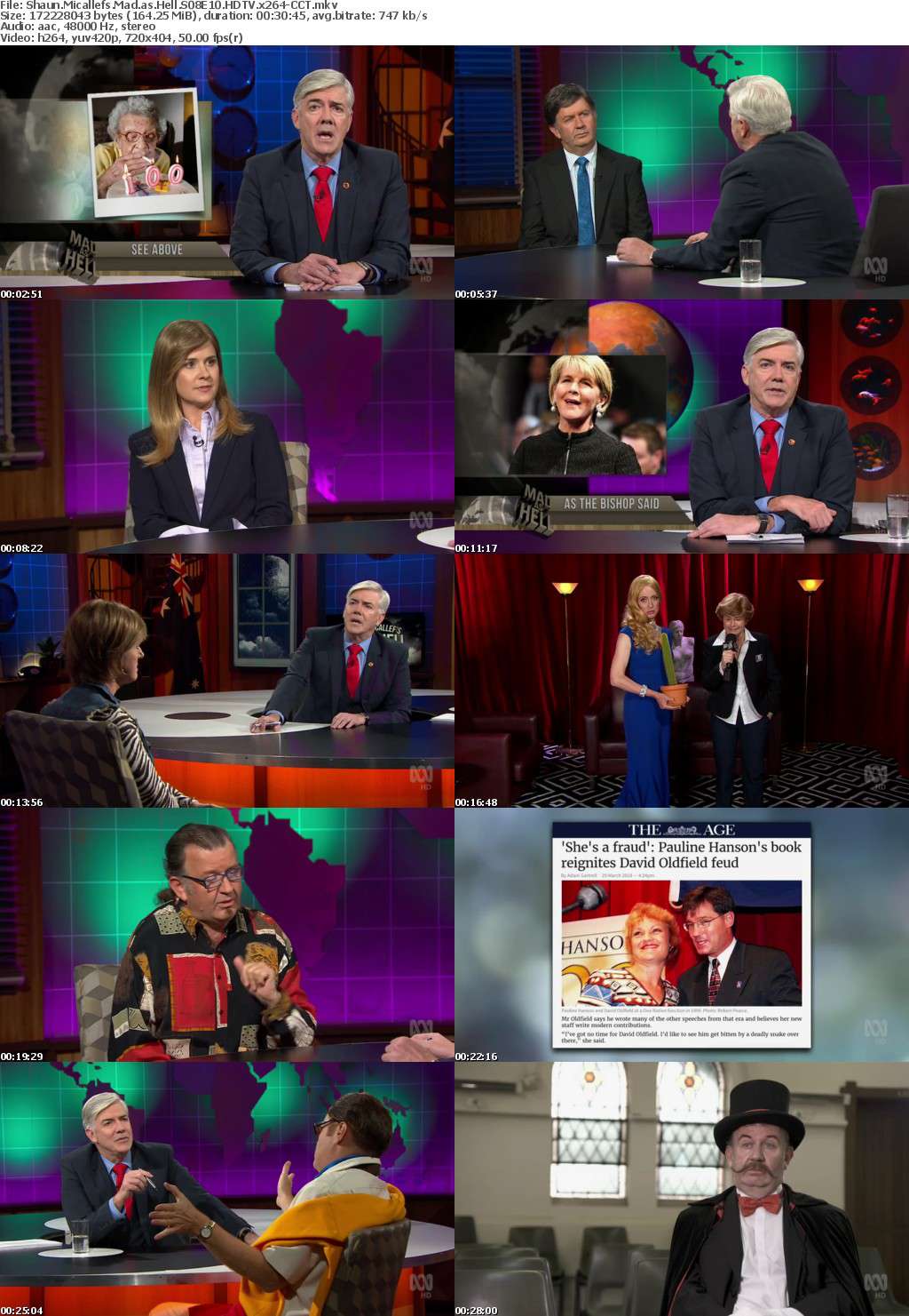 Shaun Micallefs Mad as Hell S08E10 HDTV x264-CCT Shaun Micallefs Mad as Hell S08E10 HDTV x264-CCT