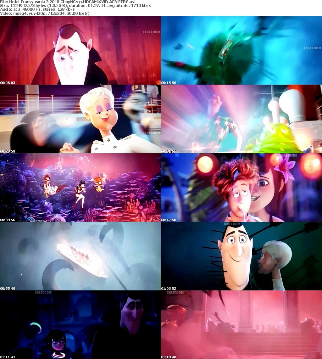 Hotel Transylvania 3 (2018) ChopNCrop HDCAM XViD AC3-ETRG