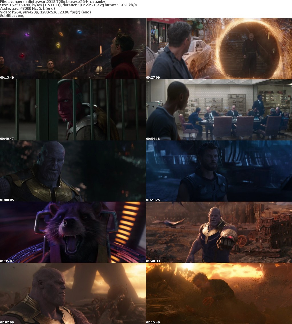 Avengers Infinity War (2018) 720p BluRay x264-NeZu Avengers Infinity War (2018) 720p BluRay x264-NeZu