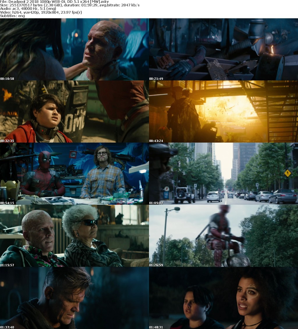 Deadpool 2 (2018) 1080p WEB-DL DD 5.1 x264 MW