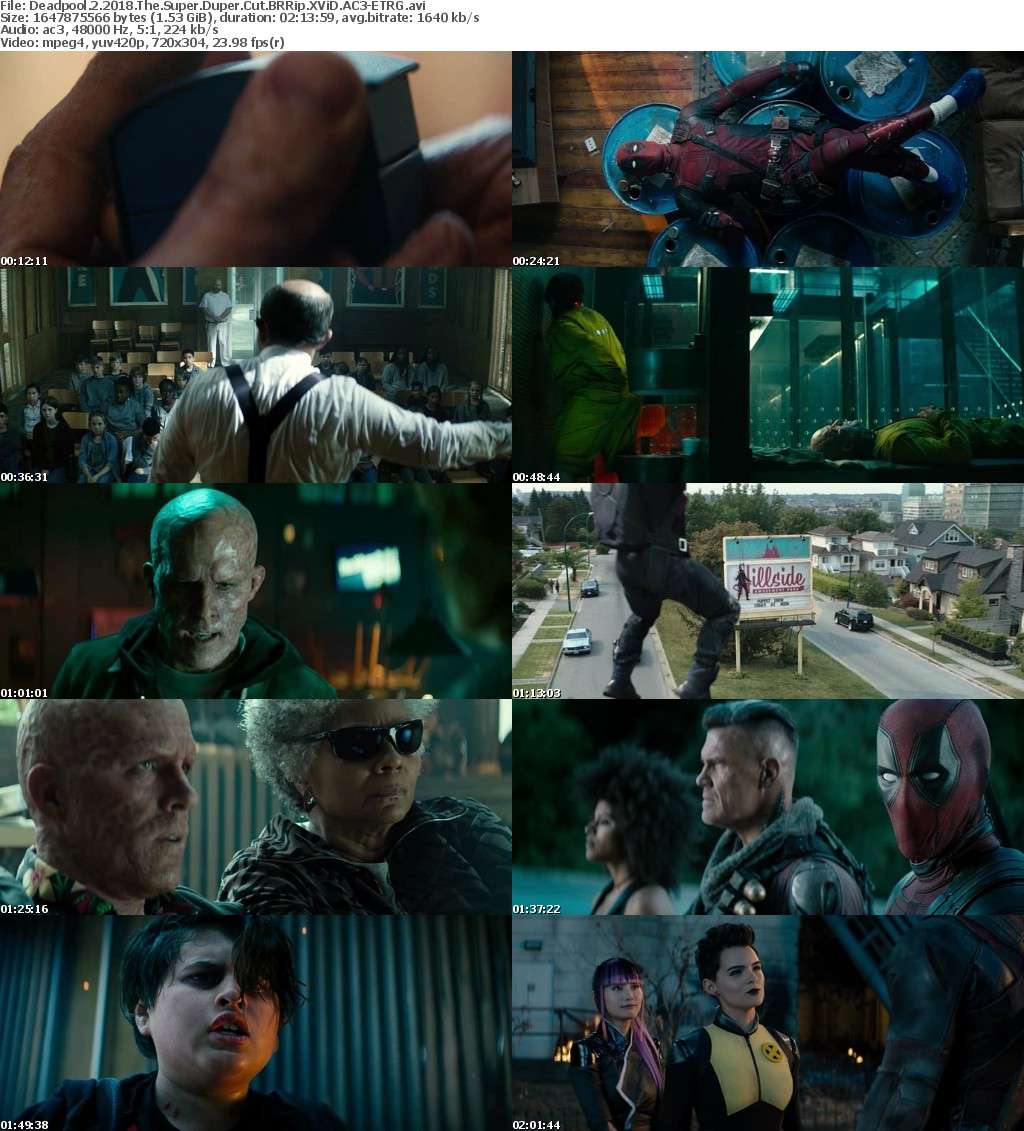 Deadpool 2 (2018) The Super Duper Cut BRRip XViD AC3-ETRG