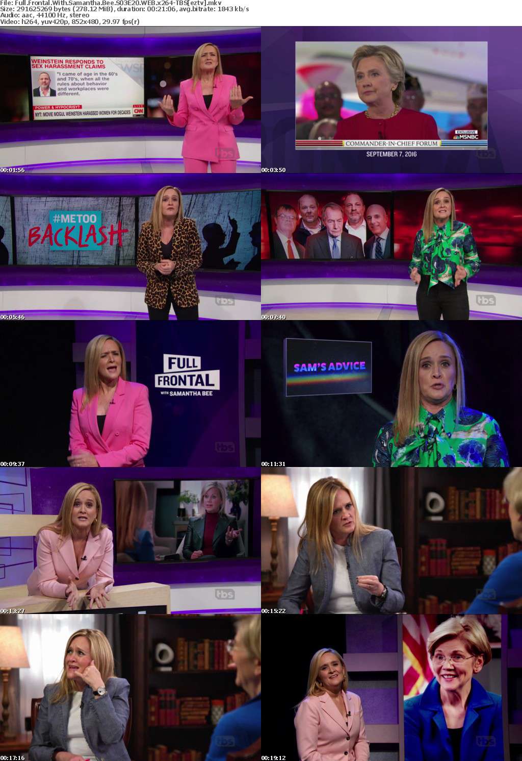 Full Frontal With Samantha Bee S03E20 WEB x264-TBS