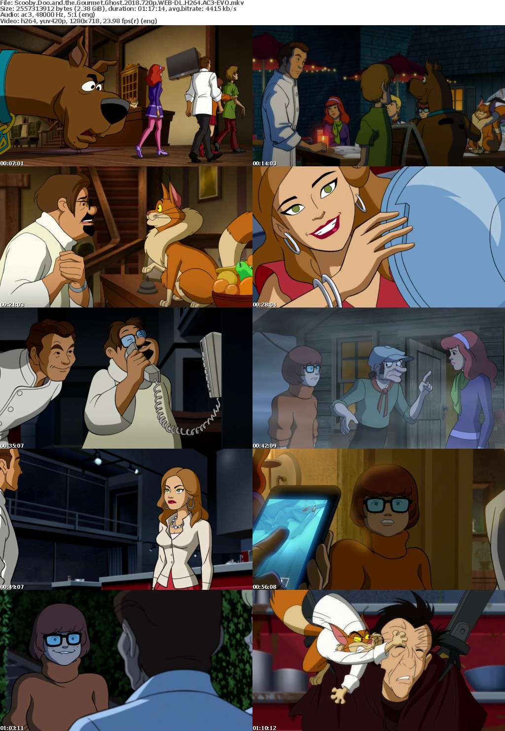 Scooby Doo and the Gourmet Ghost (2018) 720p WEB-DL H264 AC3-EVO