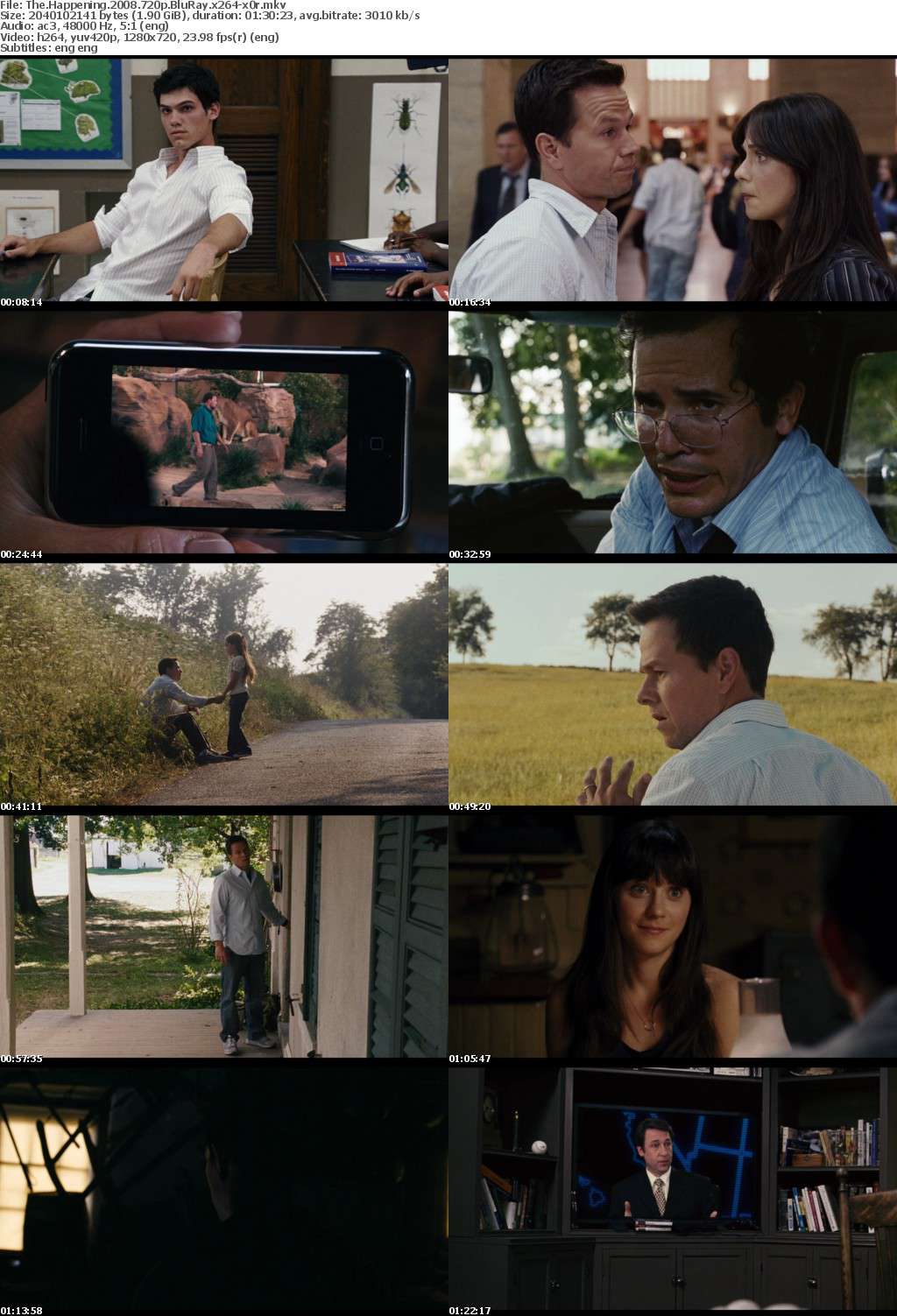 The Happening 2008 720p BluRay x264-x0r The Happening 2008 720p BluRay x264-x0r