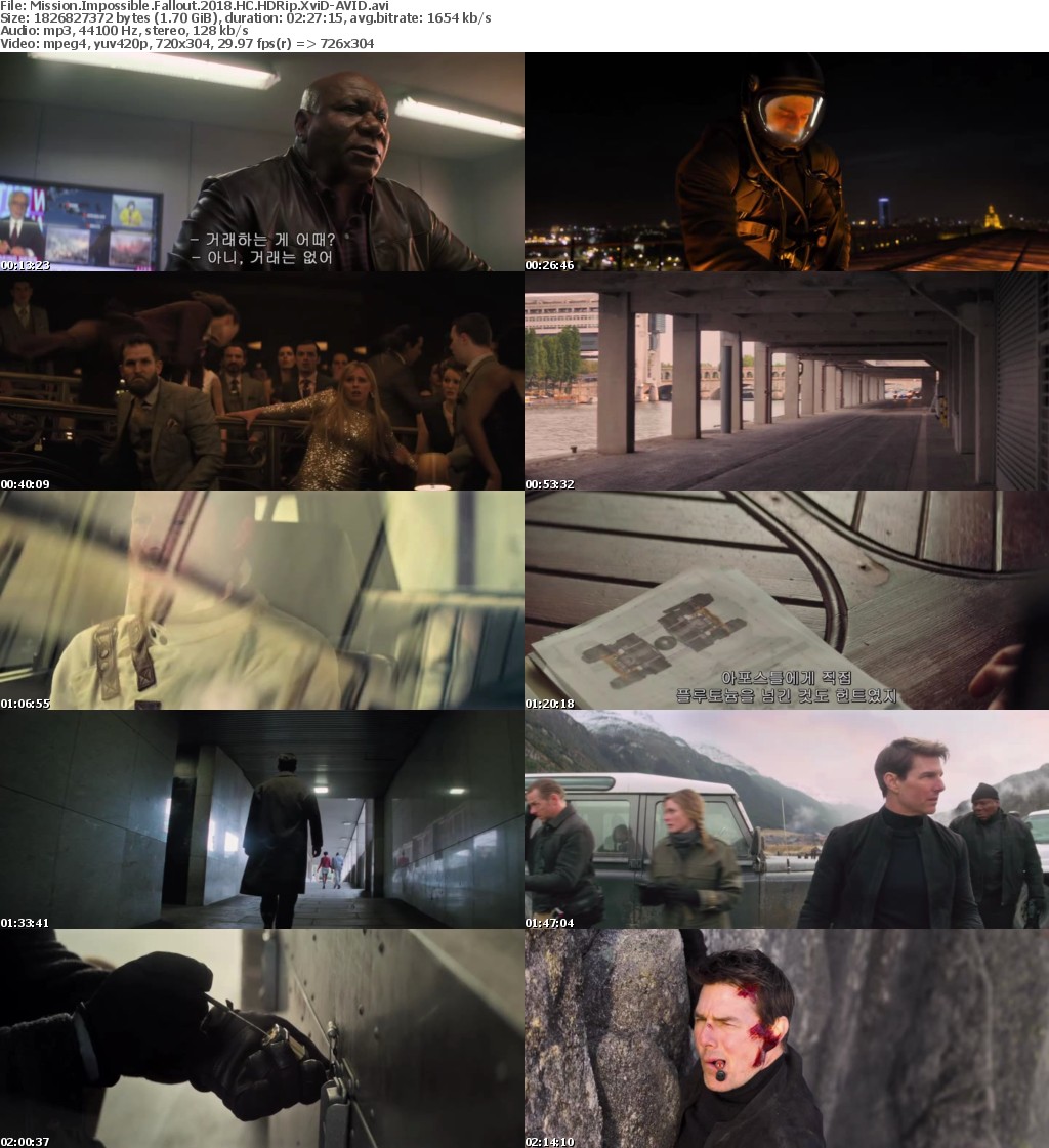 Mission Impossible Fallout (2018) HC HDRip XviD-AVID