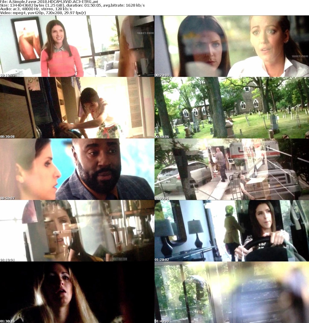 A Simple Favor (2018) HDCAM XViD AC3-ETRG