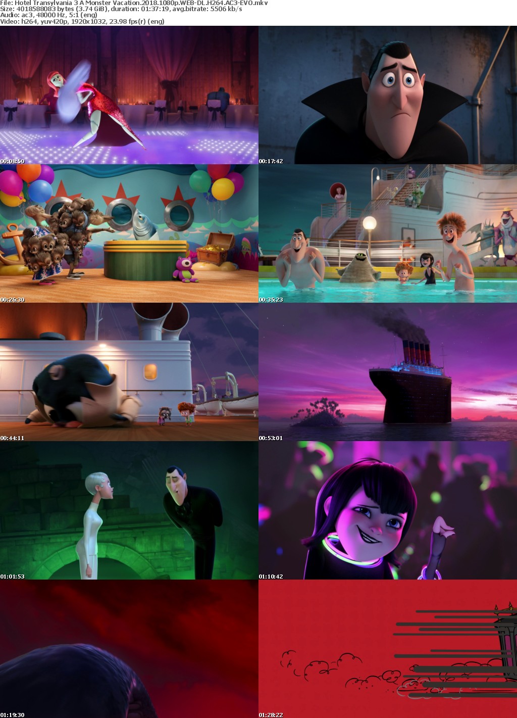 Hotel Transylvania 3 A Monster Vacation (2018) 1080p WEB-DL H264 AC3-EVO