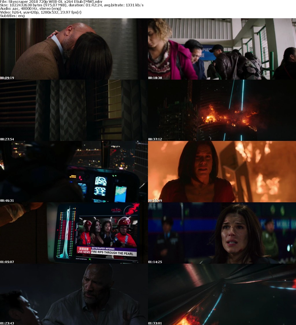 Skyscraper (2018) 720p WEB-DL x264 ESub MW