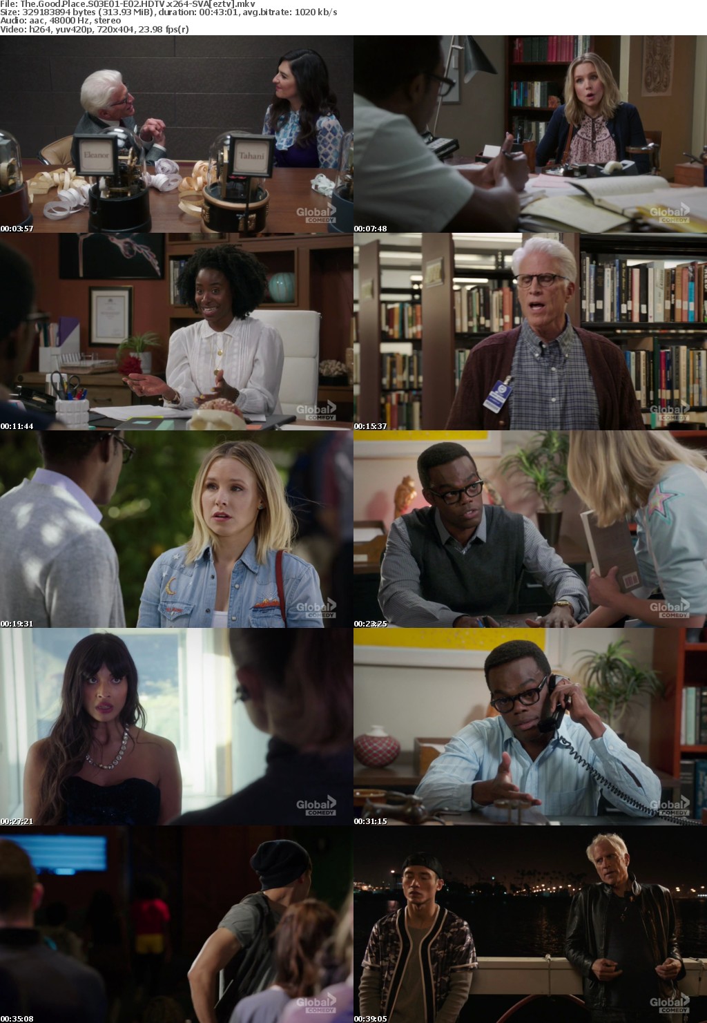 The Good Place S03E01-E02 HDTV x264-SVA