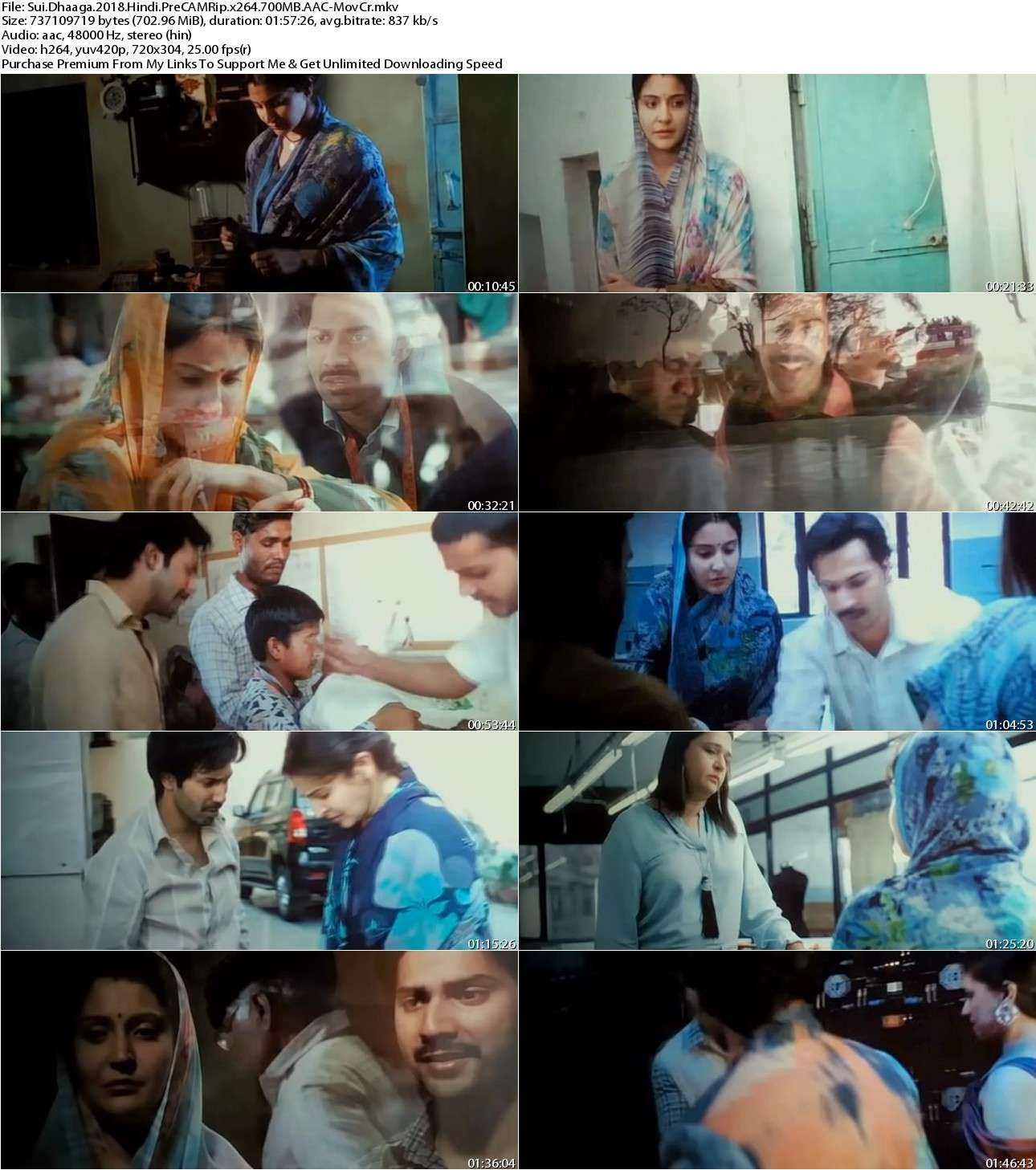 Sui Dhaaga (2018) Hindi PreCAMRip x264 700MB AAC-MovCr