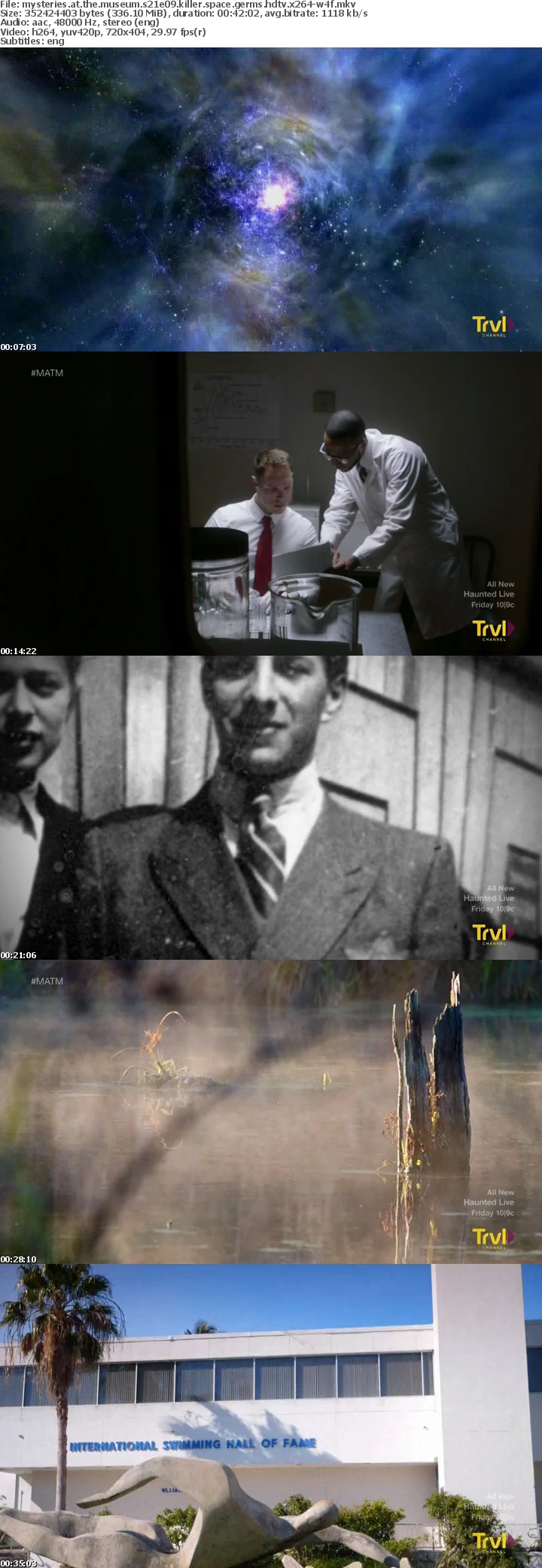 Mysteries At The Museum S21E09 Killer Space Germs HDTV x264-W4F Mysteries At The Museum S21E09 Killer Space Germs HDTV x264-W4F