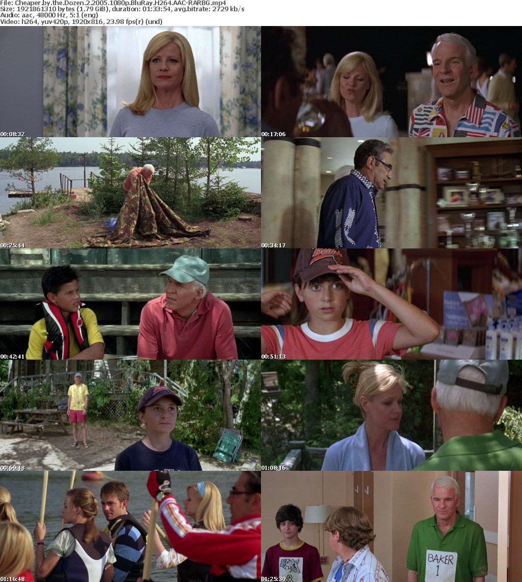 Cheaper by the Dozen 2 (2005) 1080p BluRay H264 AAC-RARBG