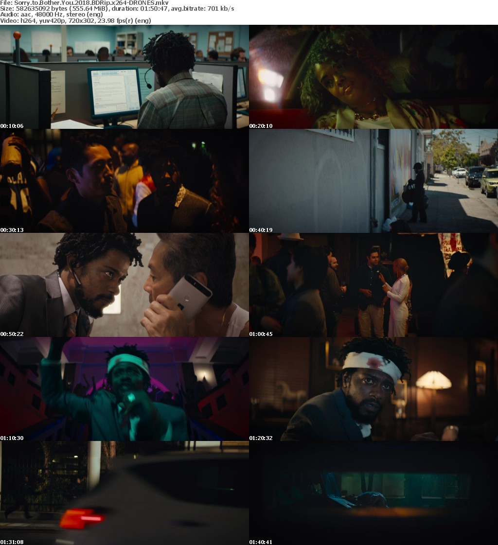 Sorry to Bother You (2018) BDRip x264-DRONES