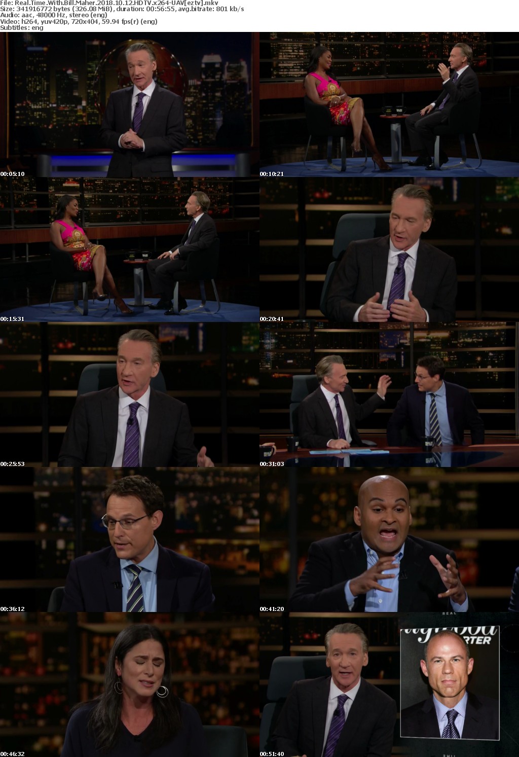 Real Time With Bill Maher (2018) 10 12 HDTV x264-UAV