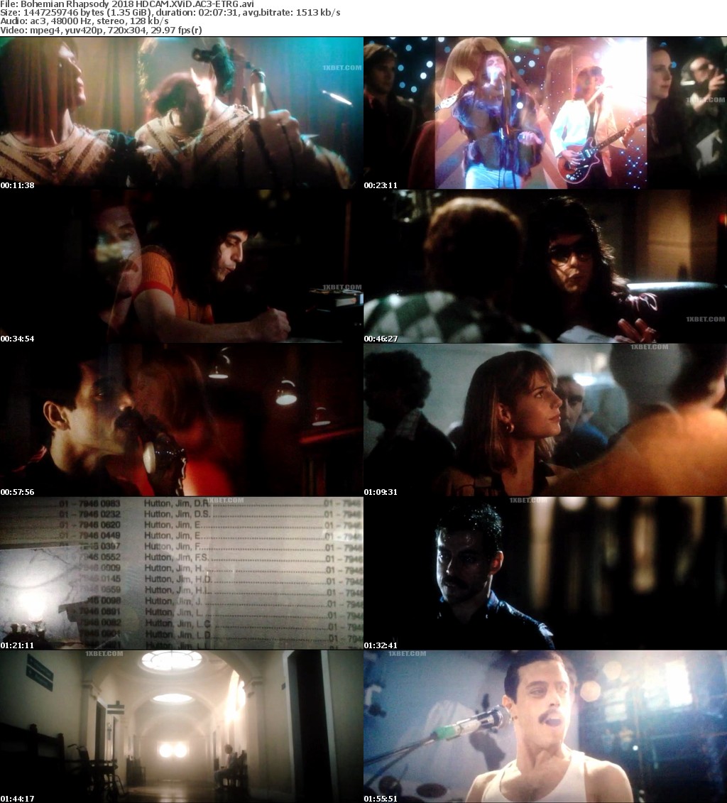 Bohemian Rhapsody (2018) HDCAM XViD AC3-ETRG