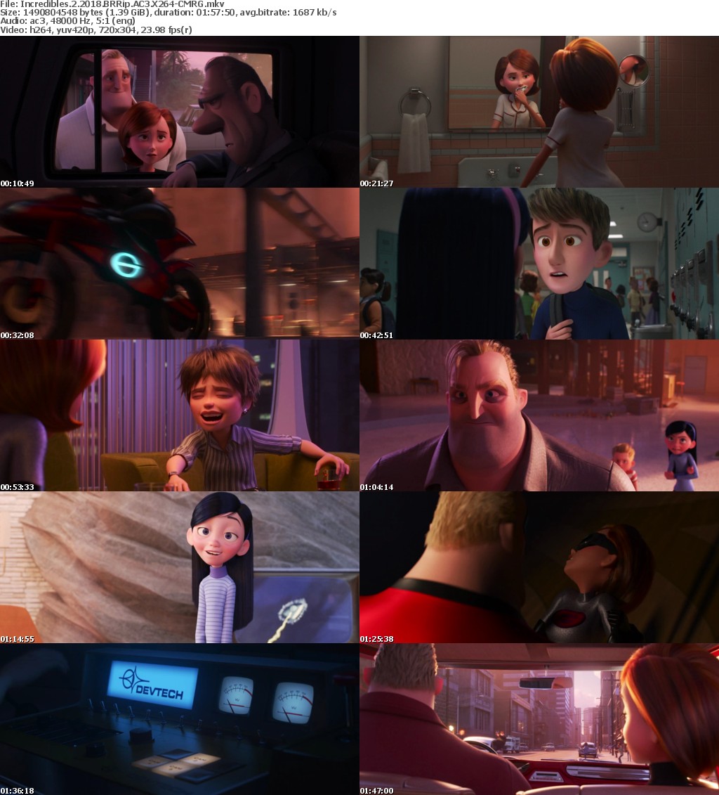 Incredibles 2 (2018) BRRip AC3 X264-CMRG