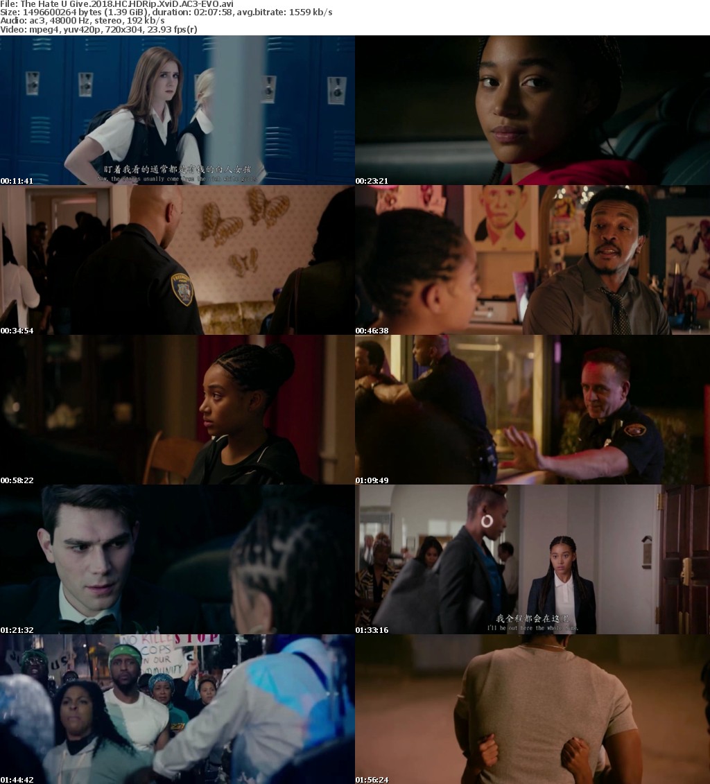 The Hate U Give (2018) HC HDRip XviD AC3-EVO