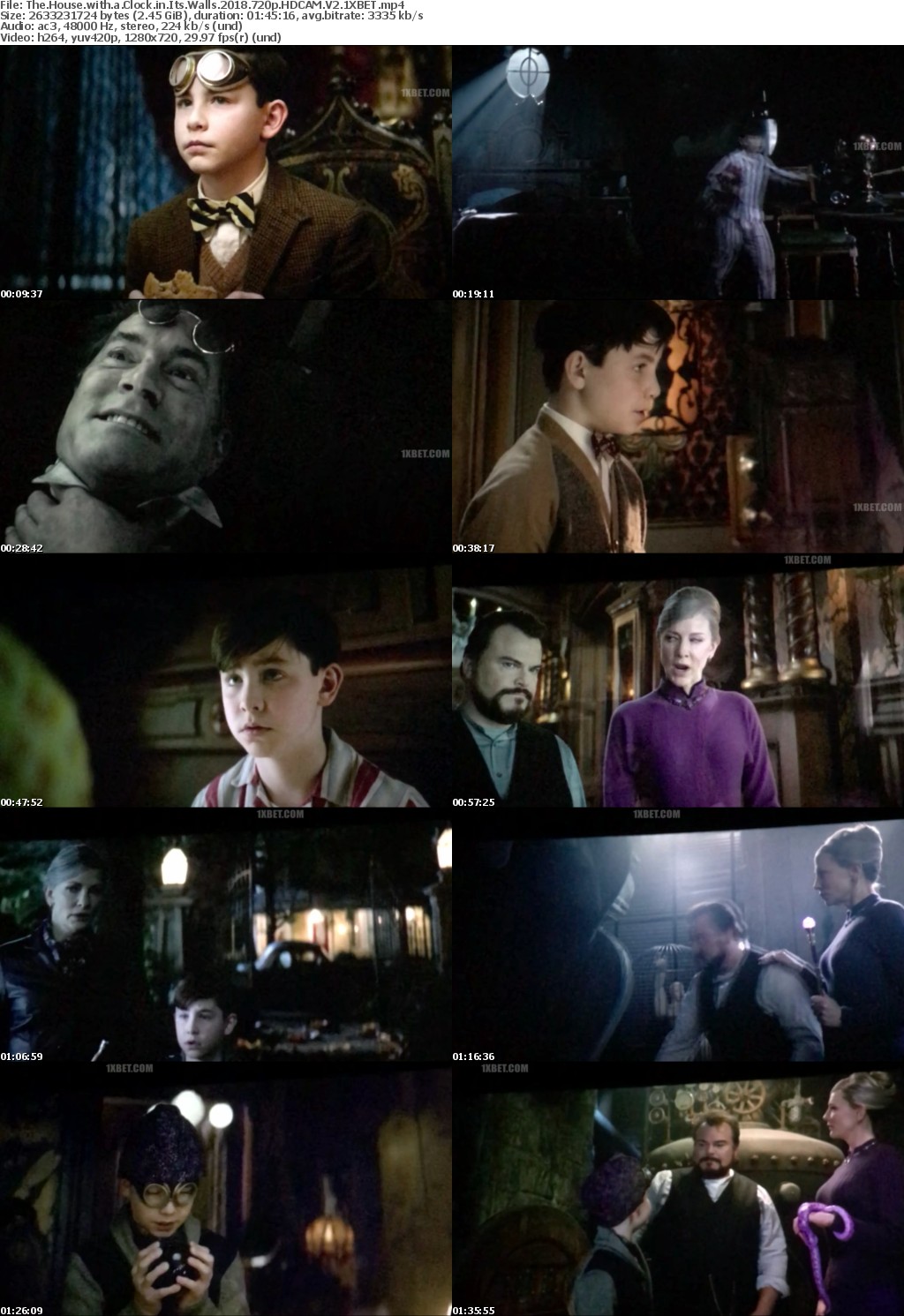 The House with a Clock in Its Walls (2018) 720p HDCAM V2-1XBET