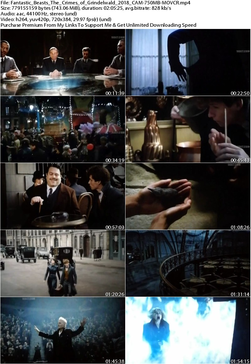 Fantastic Beasts The Crimes of Grindelwald (2018) CAM X264-750MB-MOVCR