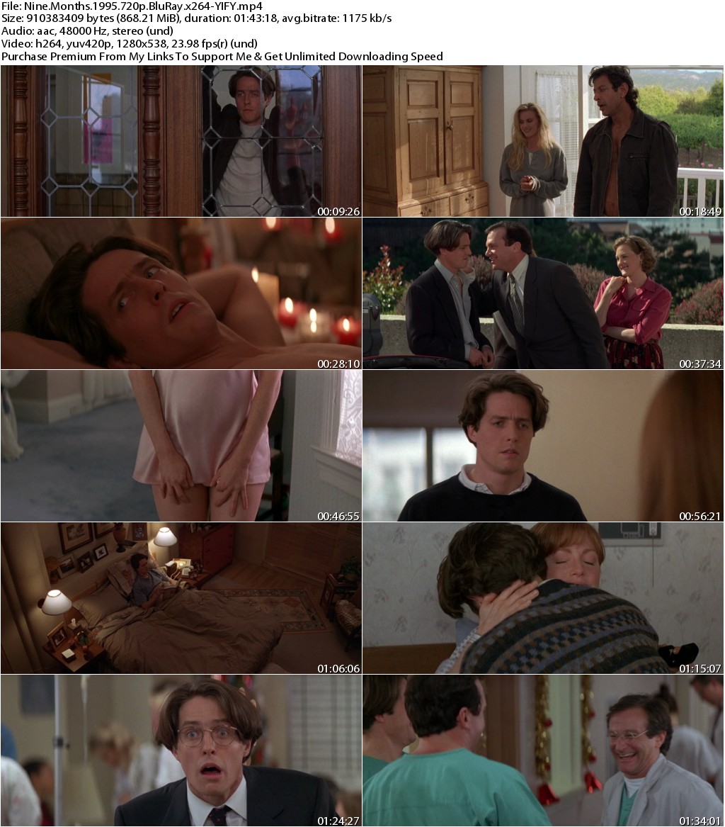 Nine Months (1995) 720p BluRay x264-YIFY