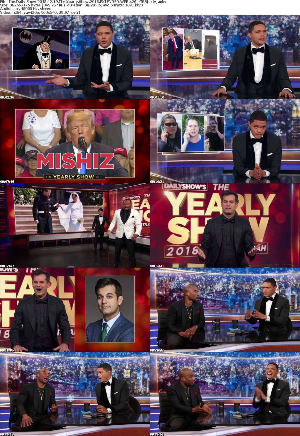 The Daily Show (2018) 12 19 The Yearly Show (2018) EXTENDED WEB x264-TBS