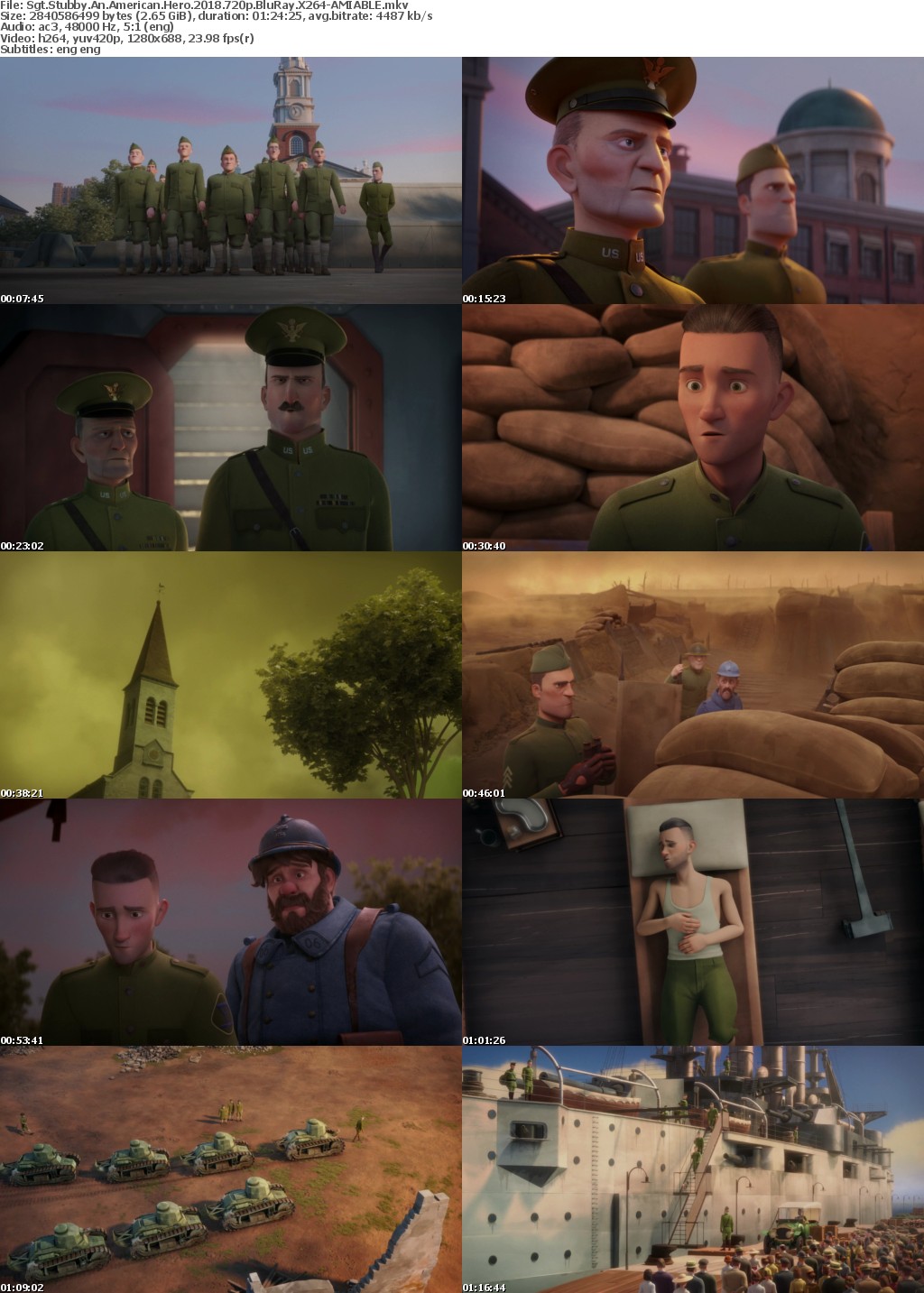 Sgt Stubby An American Hero (2018) 720p BluRay X264-AMIABLE [rarbg]