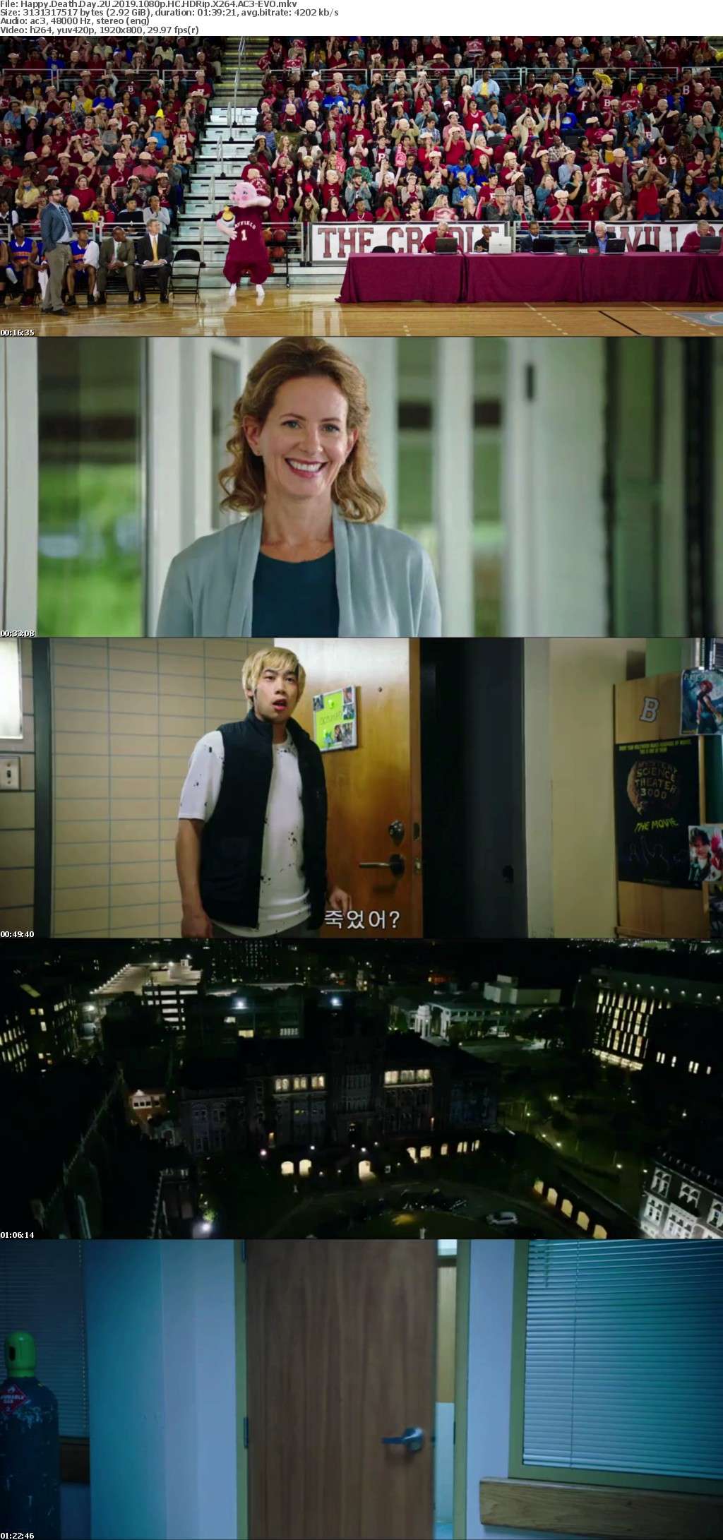Happy Death Day 2U 2019 1080p HC HDRip X264 AC3-EVO Happy Death Day 2U 2019 1080p HC HDRip X264 AC3-EVO