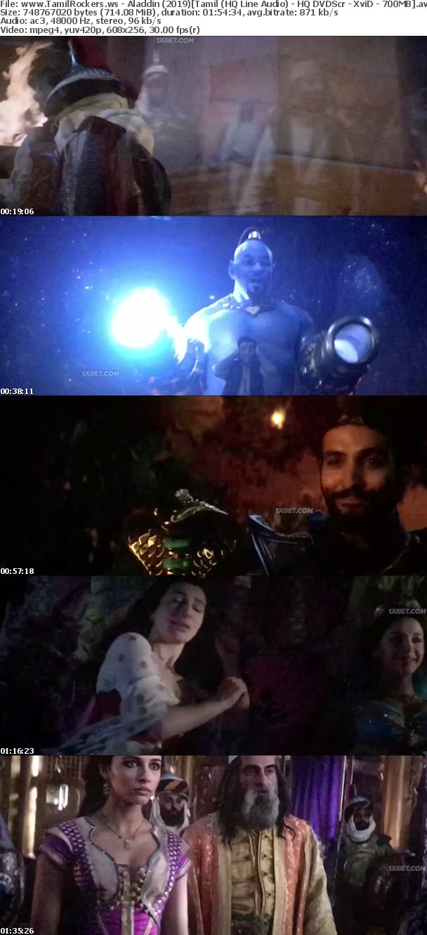 Aladdin 2019 Tamil (HQ Line Audio) - HQ DVDScr - XviD - 700MB Aladdin 2019 Tamil (HQ Line Audio) - HQ DVDScr - XviD - 700MB