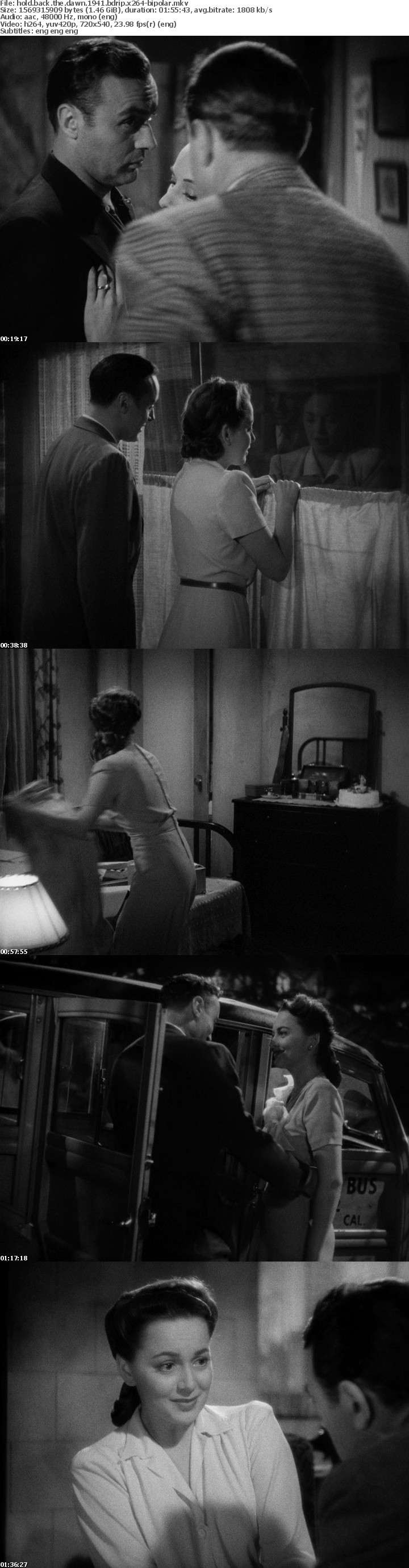 Hold Back the Dawn 1941 BDRip x264-BiPOLAR Hold Back the Dawn 1941 BDRip x264-BiPOLAR