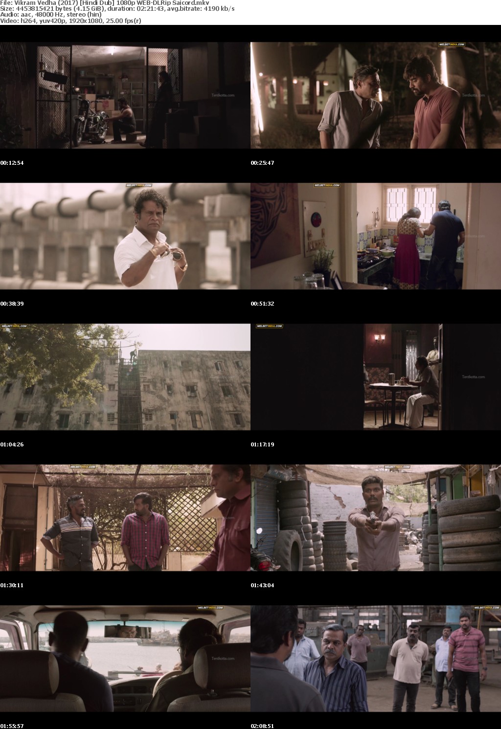 Vikram Vedha (2017) Hindi Dub 1080p WEB-DLRip Saicord