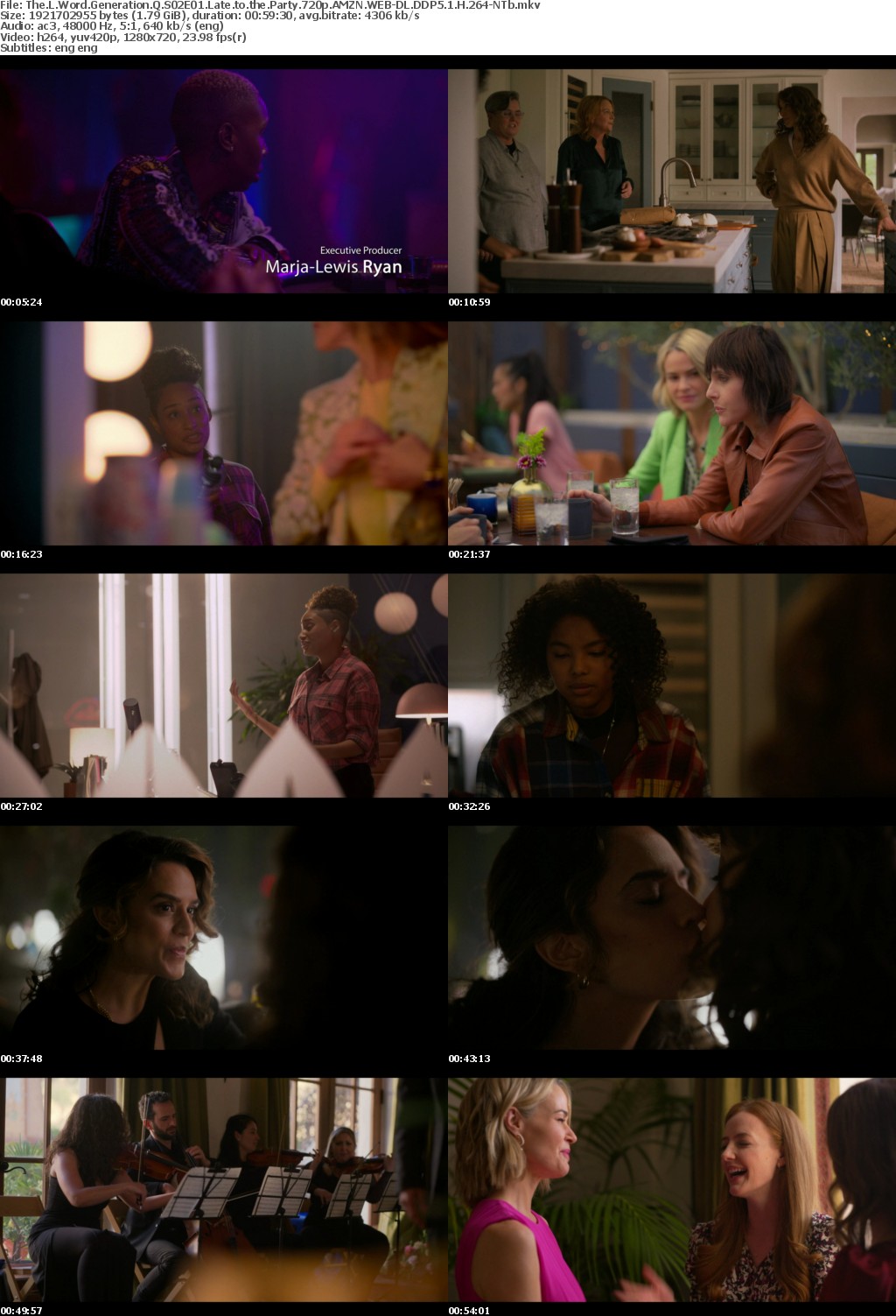 The L Word Generation Q S02E01 Late to the Party 720p AMZN WEBRip DDP5 1 x264-NTb