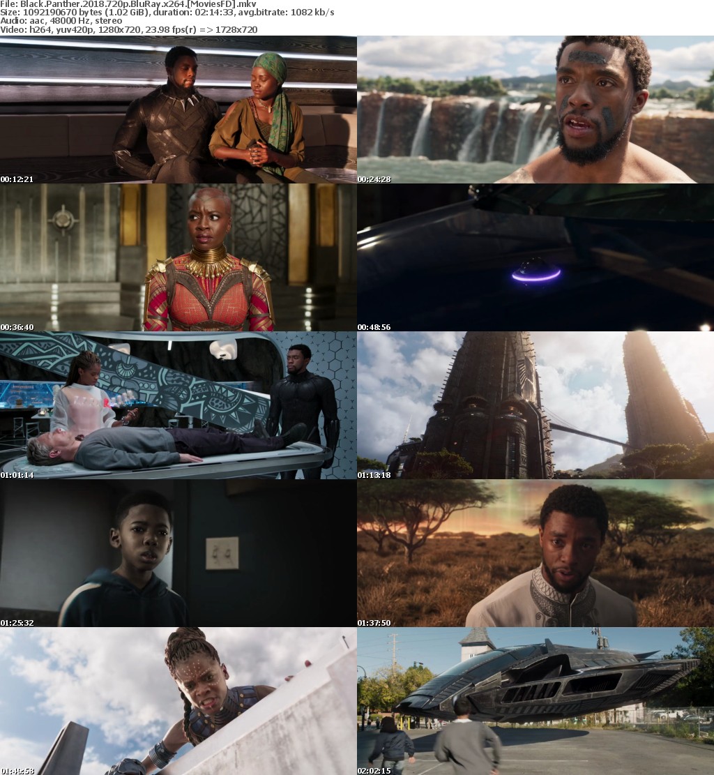 Black Panther 2018 720p BluRay x264 MoviesFD