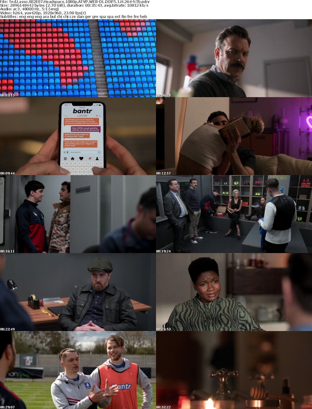 Ted Lasso S02E07 Headspace 1080p ATVP WEBRip DDP5 1 x264-NTb