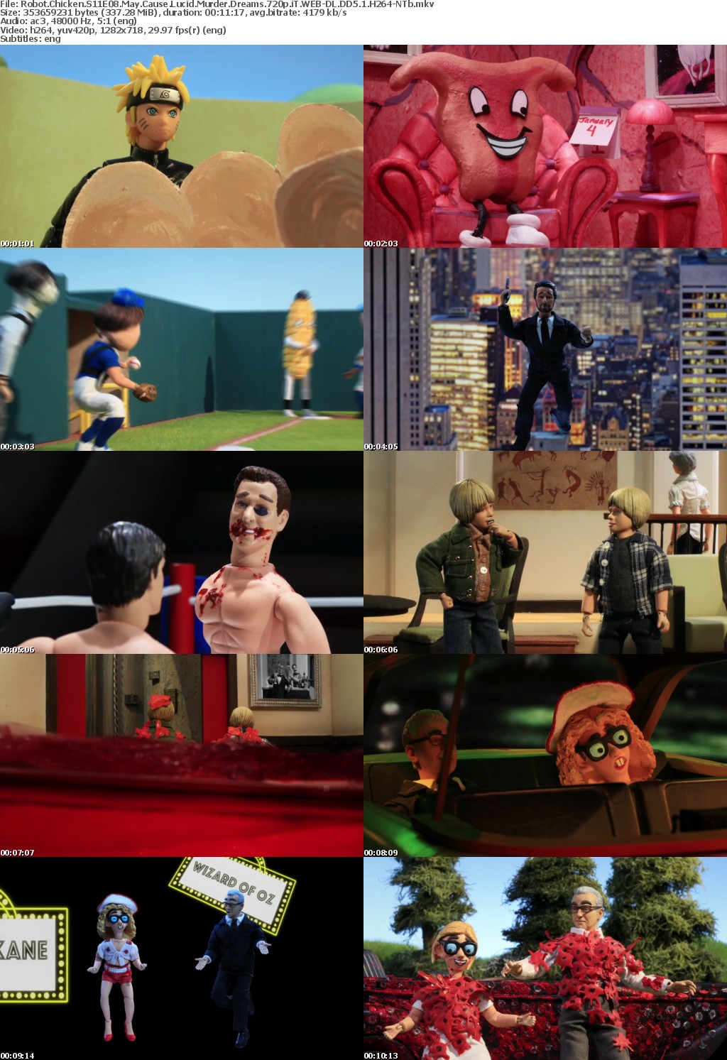Robot Chicken S11E08 May Cause Lucid Murder Dreams 720p WEB-DL DD5 1 H264-NTb