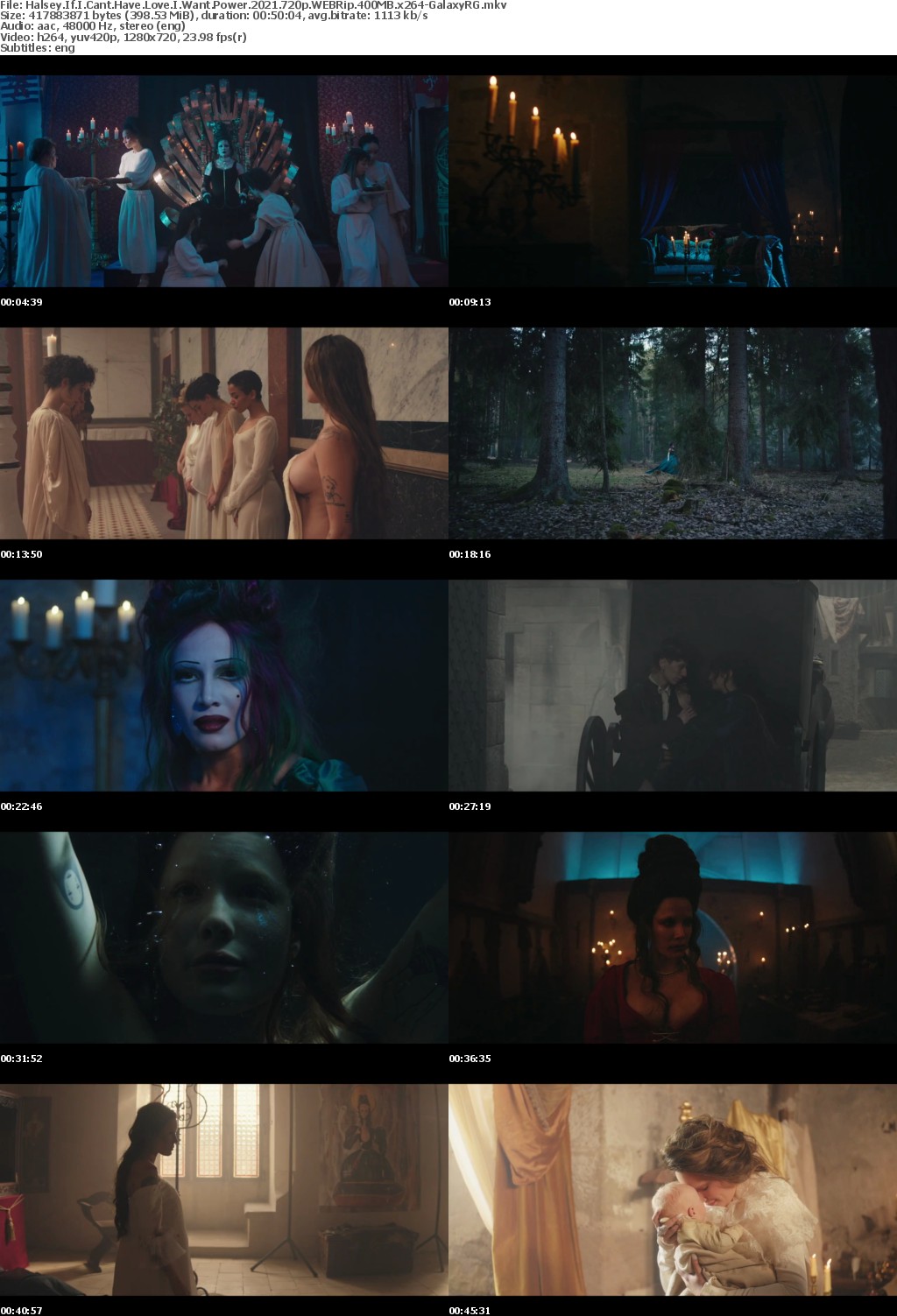 Halsey If I Cant Have Love I Want Power 2021 720p WEBRip 400MB x264-GalaxyRG