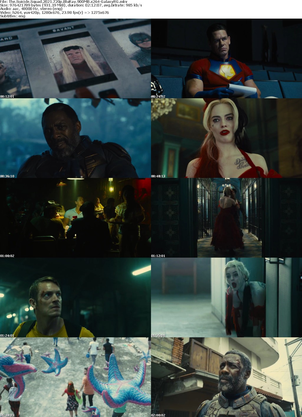 The Suicide Squad 2021 720p BluRay 900MB x264-GalaxyRG