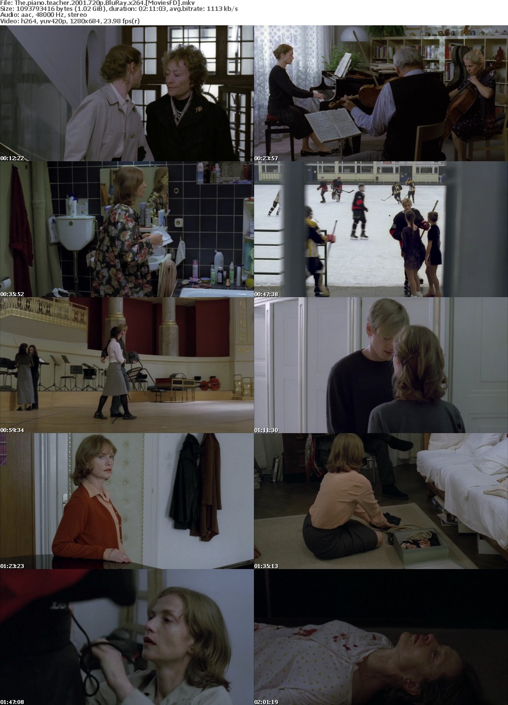The Piano Teacher (2001) 720P Bluray X264 Moviesfd