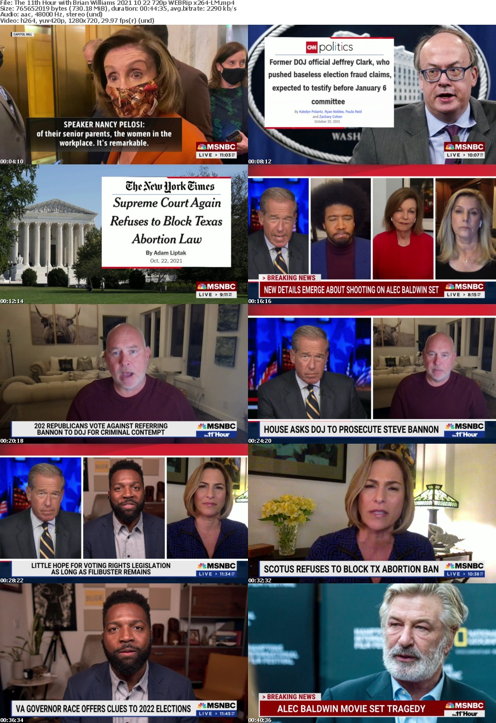 The 11th Hour with Brian Williams 2021 10 22 720p WEBRip x264-LM