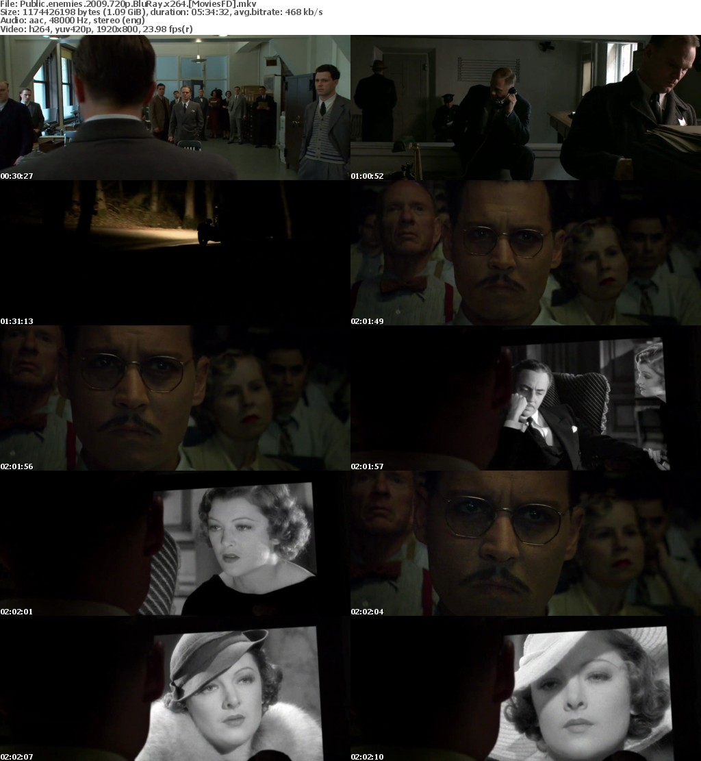 Public Enemies (2009) 720p BluRay x264 - MoviesFD
