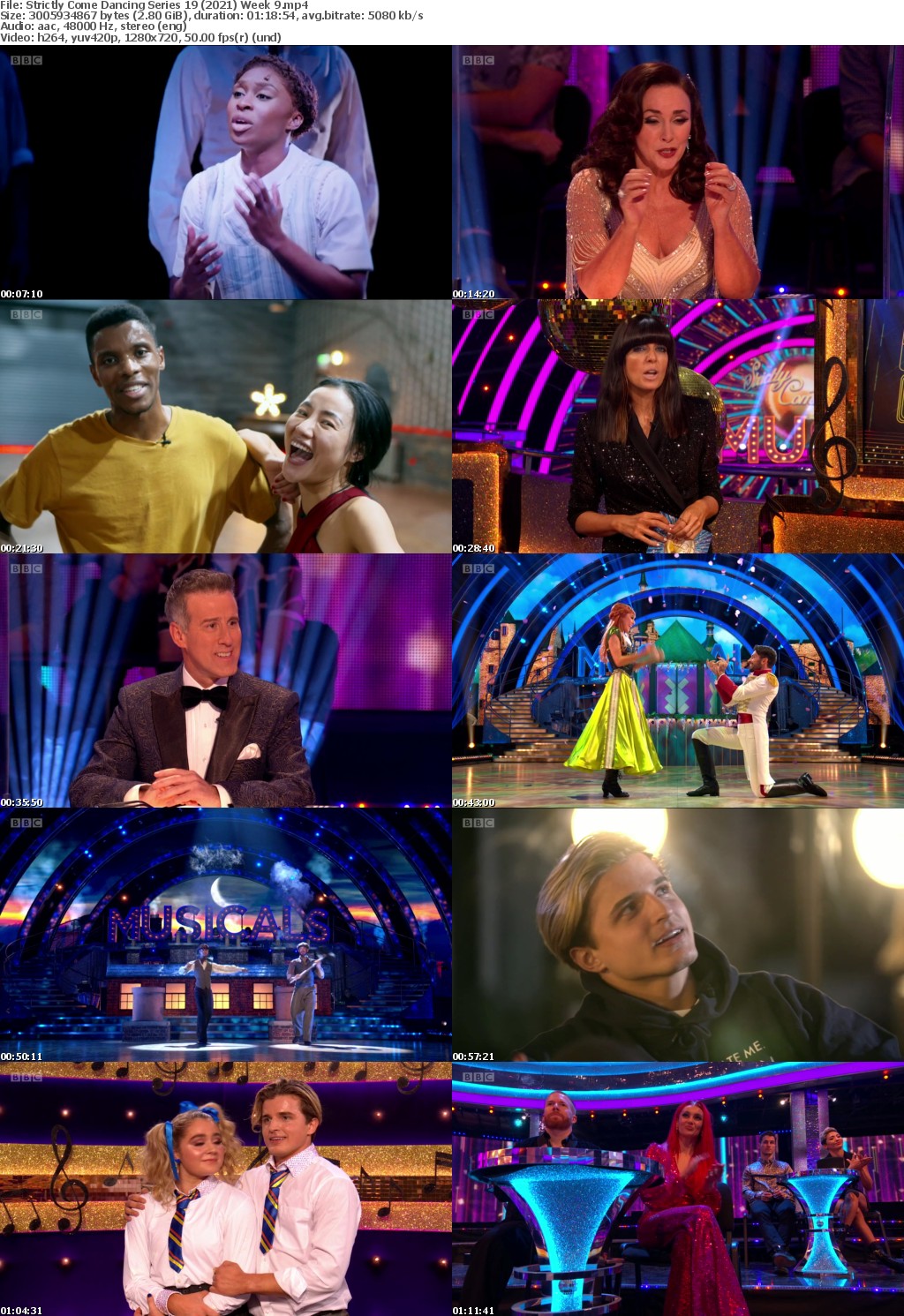 Strictly Come Dancing Series 19 (2021) Week 9