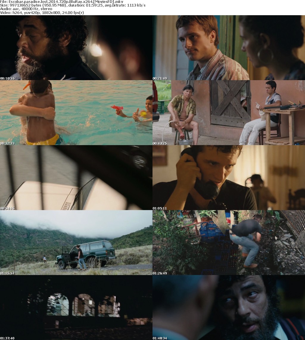 Escobar Paradise Lost (2014) 720p BluRay x264 - MoviesFD