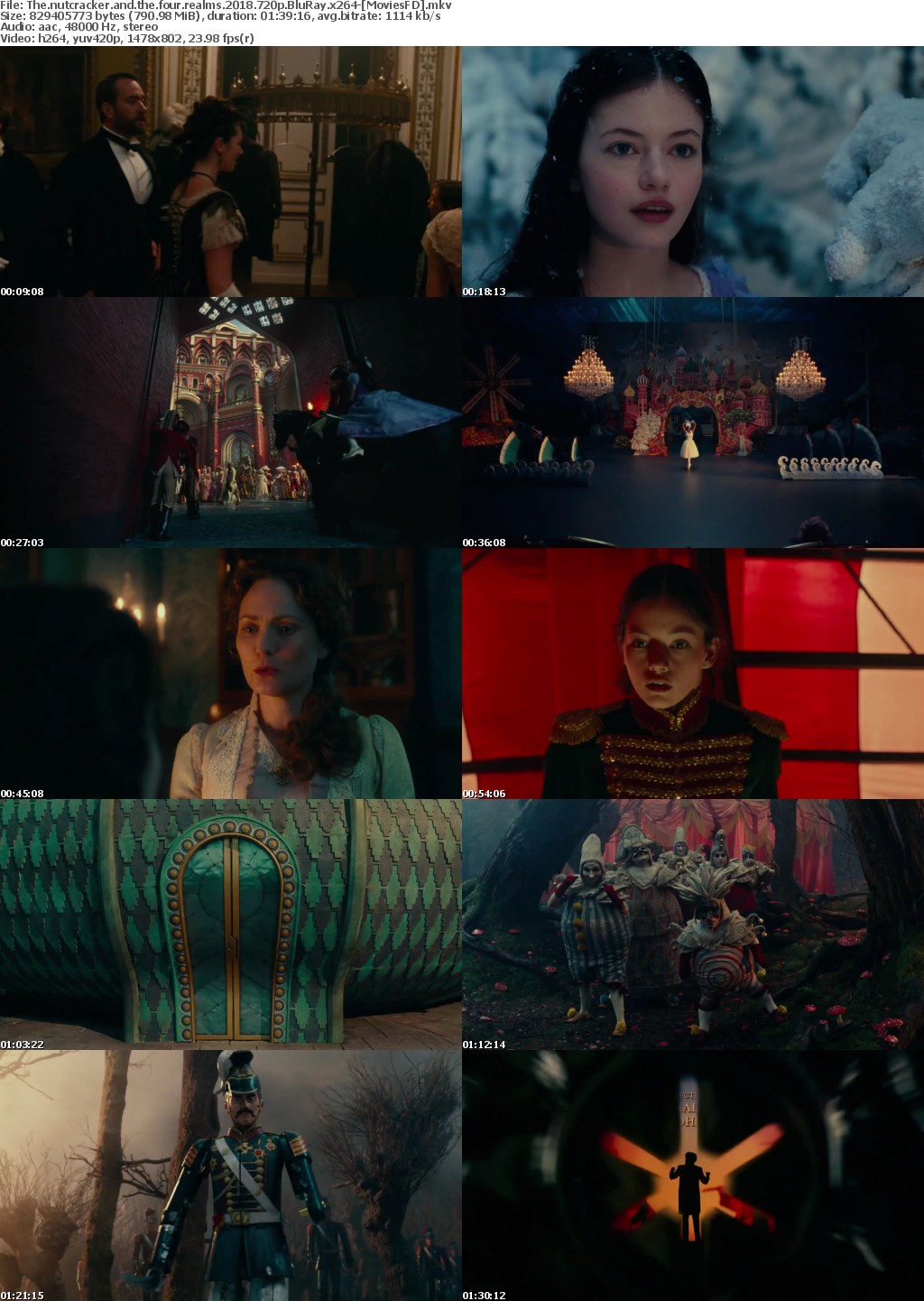 The Nutcracker And The Four Realms (2018) 720p BluRay x264- MoviesFD