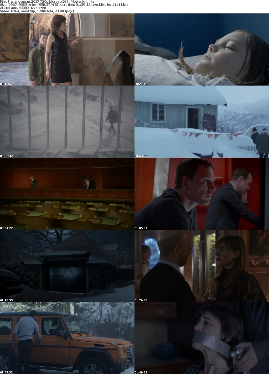 The Snowman (2017) 720p BluRay x264 - MoviesFD