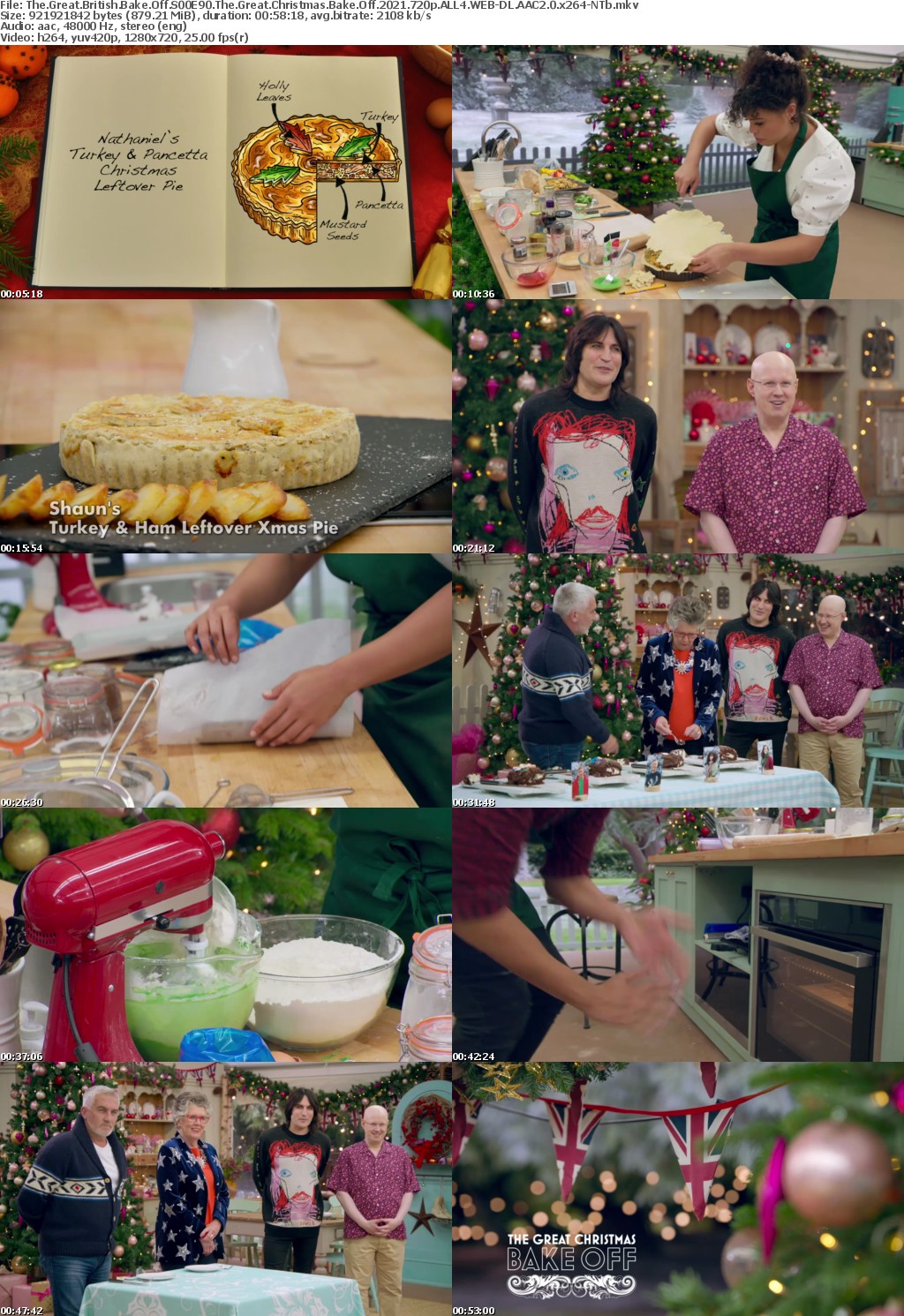 The Great British Bake Off S12E00 The Great Christmas Bake Off 720p ALL4 WEBRip AAC2 0 H264-NTb