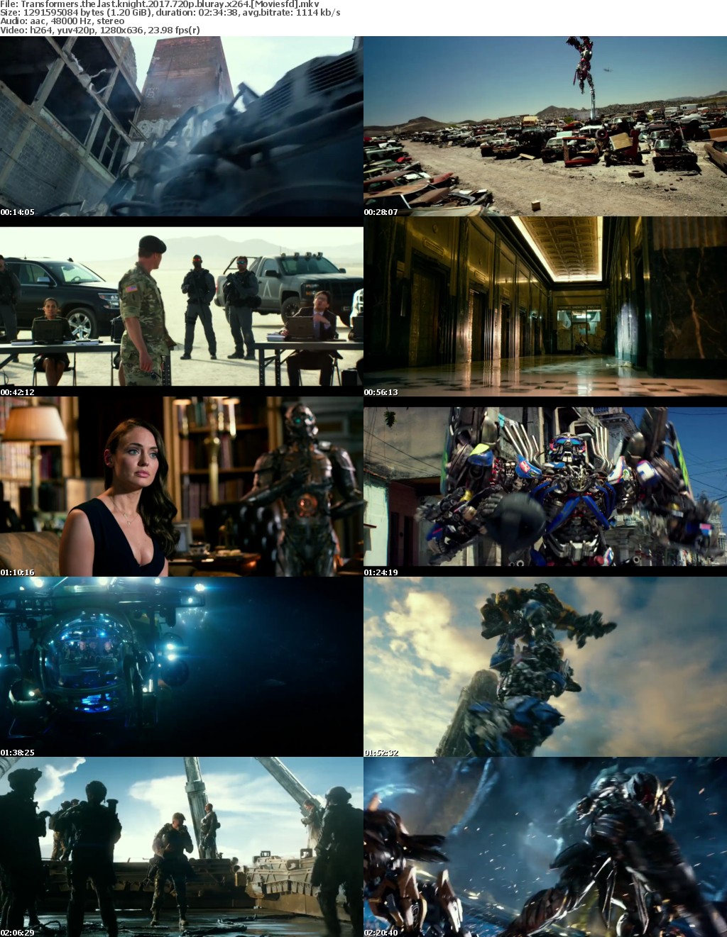 Transformers The Last Knight (2017) 720p BluRay x264 - MoviesFD